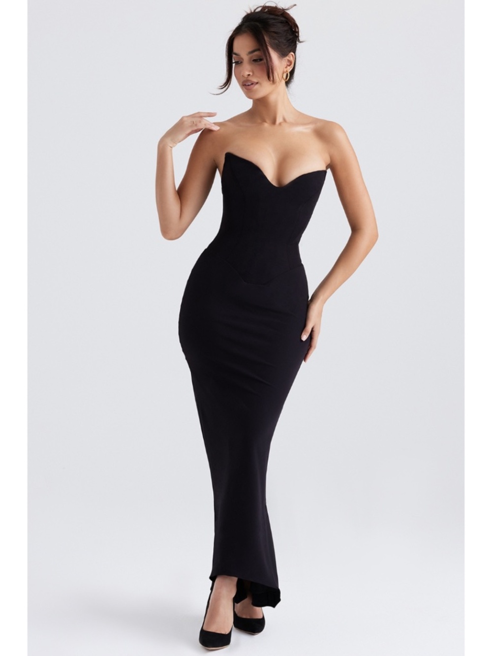 NEW House of CB Sabine Dress Black XS